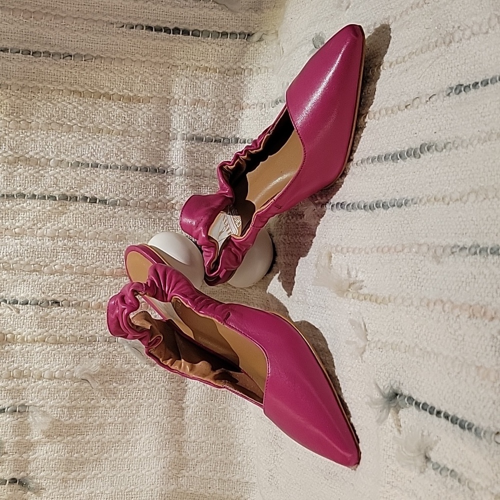 Sling Back Fuschia Kitten Heel